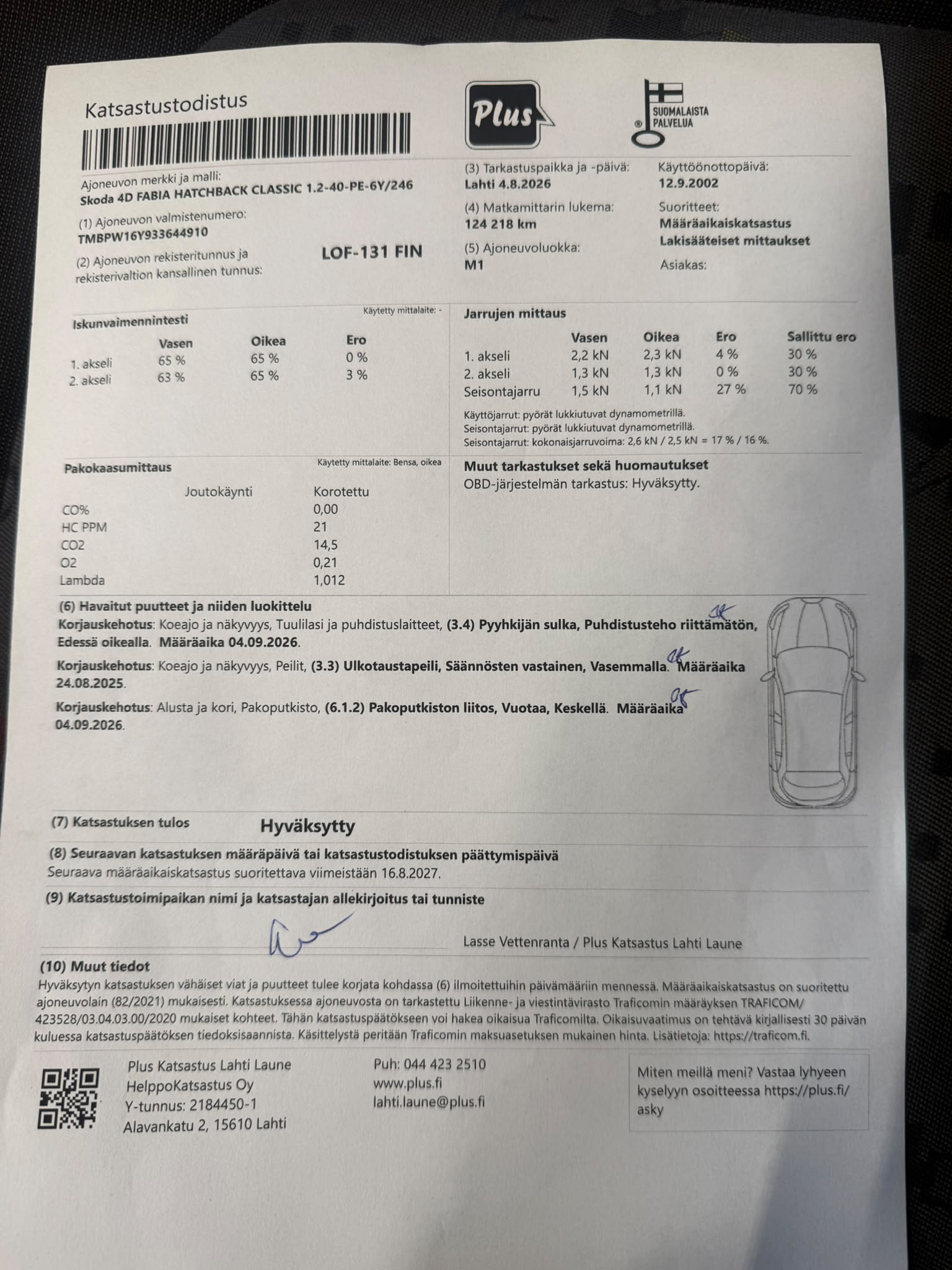 
								Skoda Fabia 1,2 MPI full									