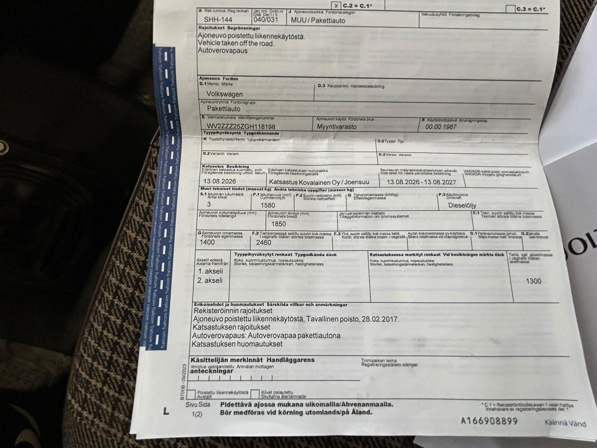 
								Volkswagen Transporter 1.6 TD full									